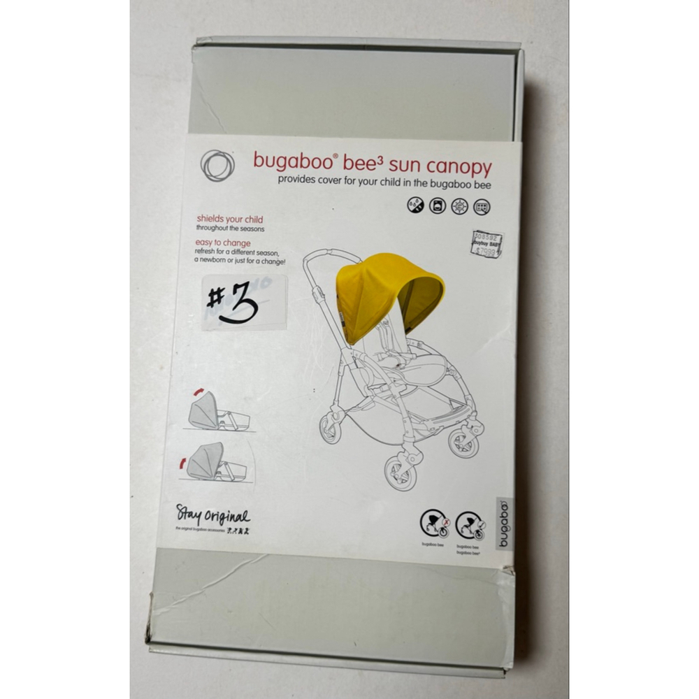 Bugaboo Bee3 Sun Canopy - Grey Melange - New / Discontinued